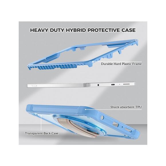 ProCase Compatible Galaxy Tab A9 8.7” Heavy Duty, Rotatable SM-X110/X115/X117 - Picture 3 of 9